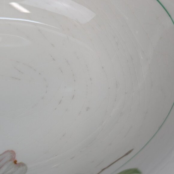 Vintage Pope Gosser China Floral Dogwood Replacement 1 Gravy Boat 1 Oval Bowl - Picture 3 of 10